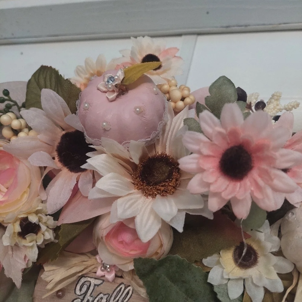 HANDMADE fall wreath decor